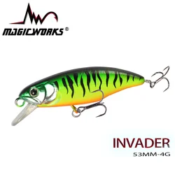 Magic Works Minnow 53mm – Señuelo flotante para trucha y lucio