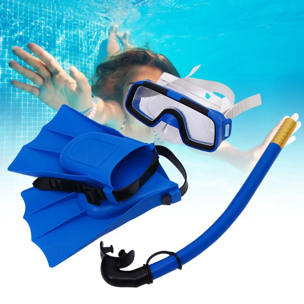 Gafas de buceo para niños, gafas de buceo para surf, aletas de natación, gafas de natación de visión amplia, aletas de natación - imagen 2
