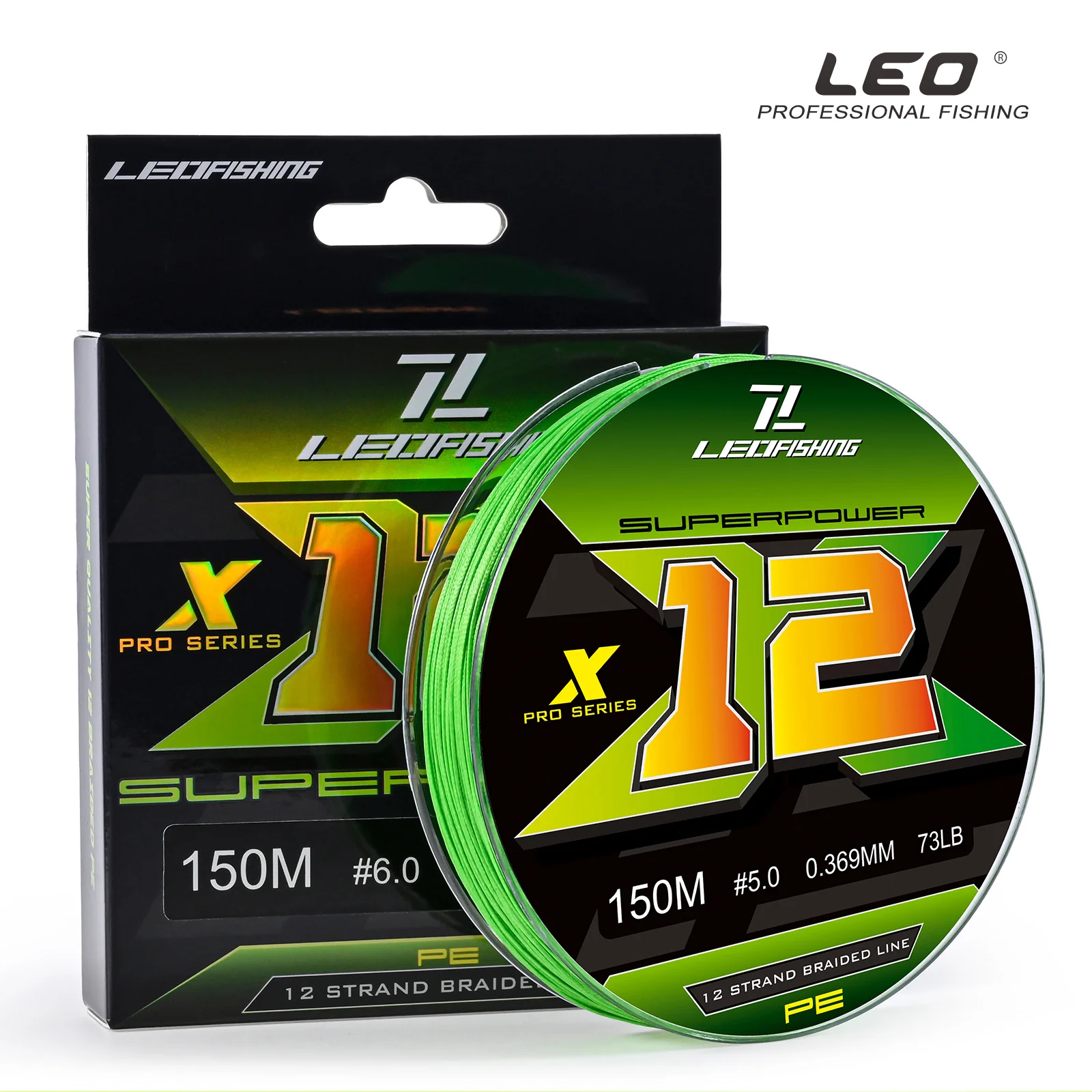 Línea de pesca trenzada X12, 150M, 300M, 12 hebras, 18LB-86LB, multifilamento suave, PE, novedad - imagen 2