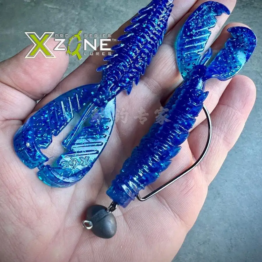 American XZone Adrenaline Craw Jr3.5 pulgadas Adrenal camarones flotantes señuelo cebo suave perca - imagen 4