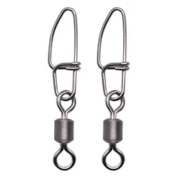 Conectores de Pesca a Presión Acero Inoxidable con Clip Giratorio