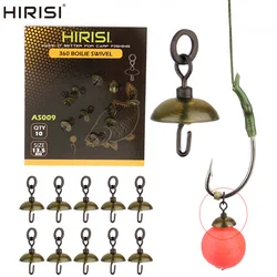 Esmerillones giratorios de cambio rápido Hirisi para pesca de carpas