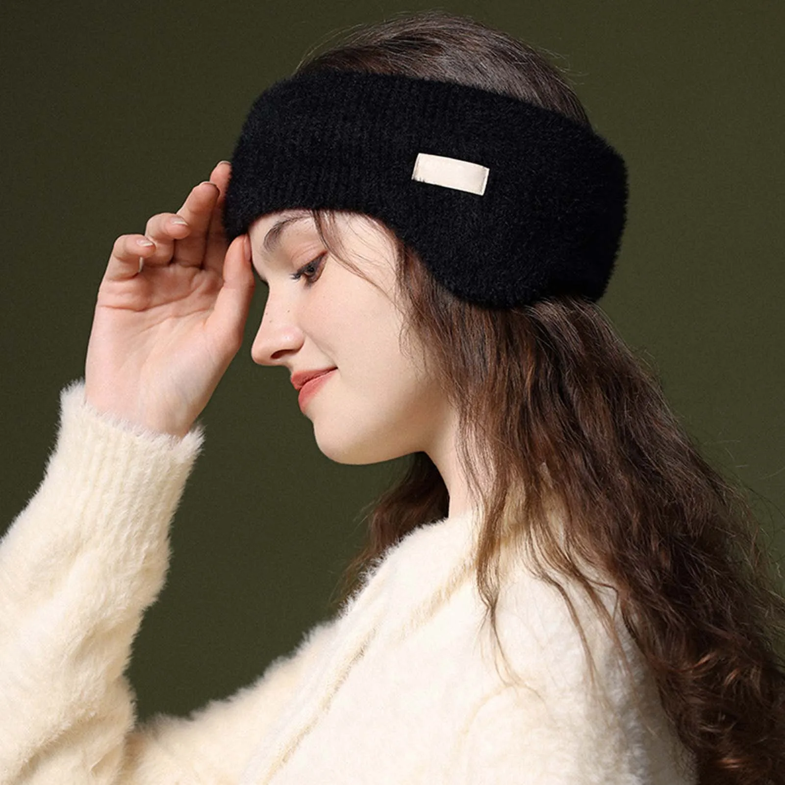 Diadema cálida de invierno para hombres y mujeres, cubiertas para las orejas gruesas a prueba de viento, orejeras de terciopelo grueso para viajes, pesca y ciclismo - imagen 2