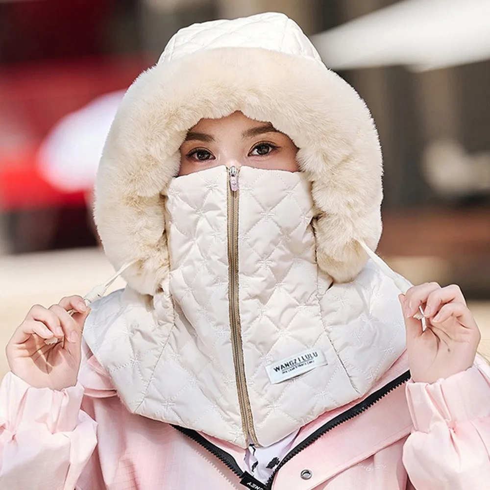 Útil gorro cálido a prueba de viento para montar, forro de diseño grueso, gorro de invierno, protección para los oídos, mascarilla térmica para ciclismo al aire libre