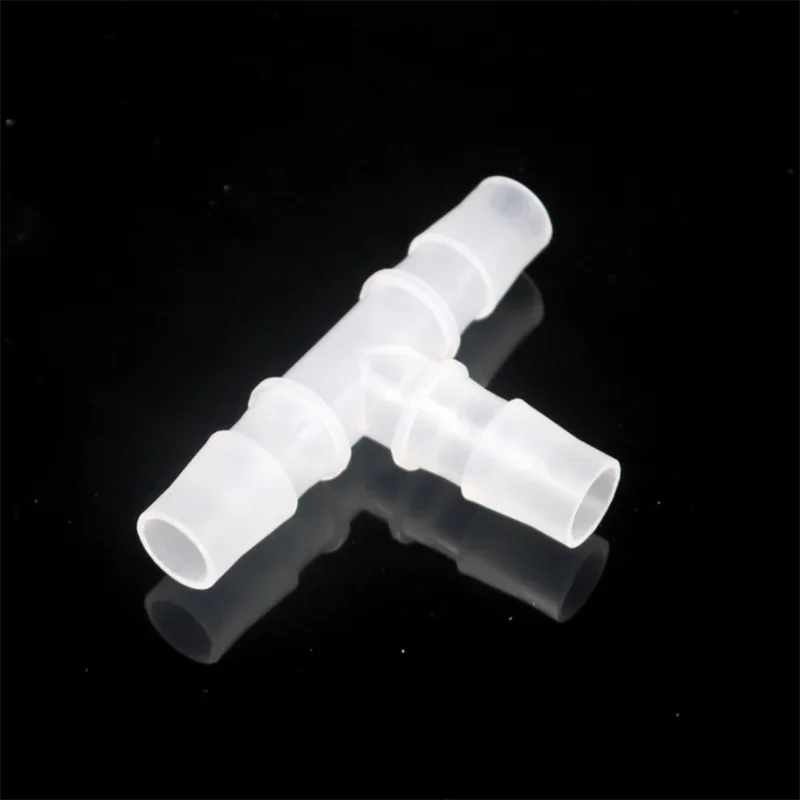 Conector de agua PP PE de grado alimenticio tipo T, divisor de 3 vías, adaptador de junta de irrigación, cabeza cónica, diámetro de 3,2mm ~ 25mm, 10 Uds. - imagen 4