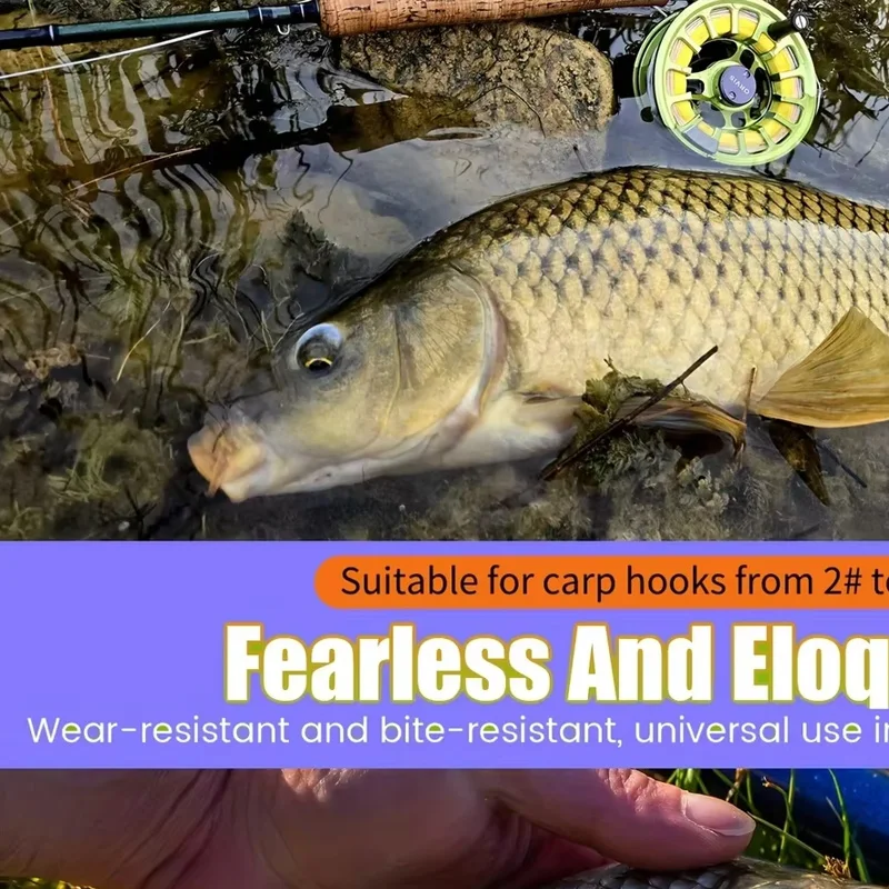 YOTO Líder fluorocarbono para carpa – Eslabones giratorios - imagen 4