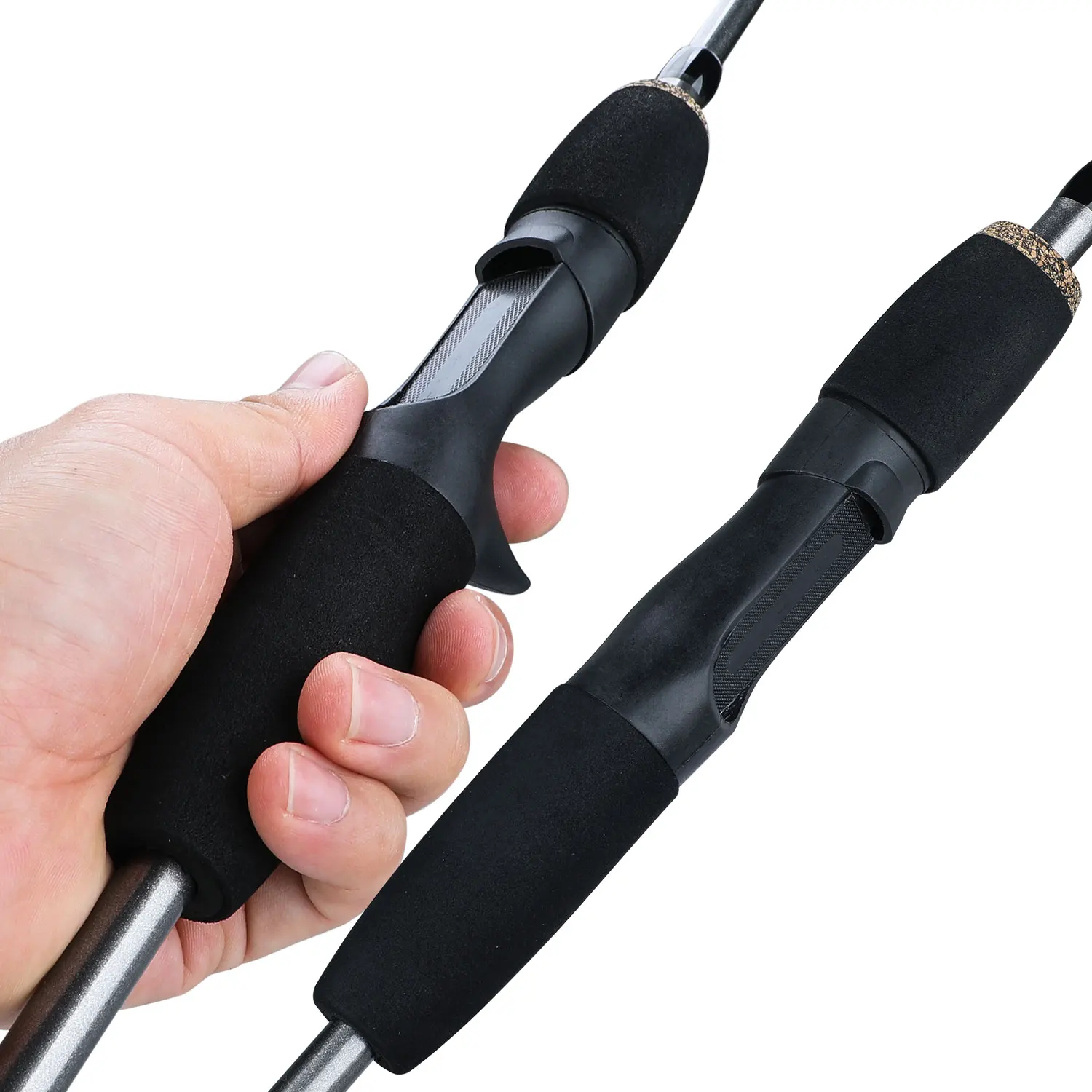 Sougayilang, 5 secciones, 1,7 m, señuelo giratorio, cañas de pescar, caña de lubina de fibra de vidrio para viajes, Pesca de carpa de agua dulce - imagen 2