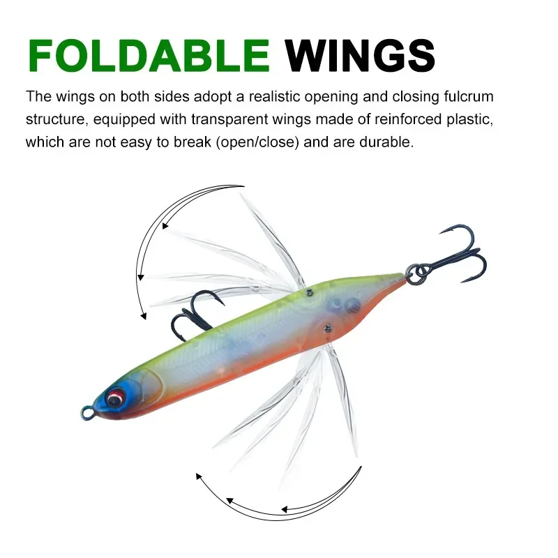 Señuelo de pesca con lápiz sobre orugas de libélula Topwater, 80mm, 6,5g, cebo duro flotante superficial para aparejos de pesca lubina, 1 ud. - imagen 5