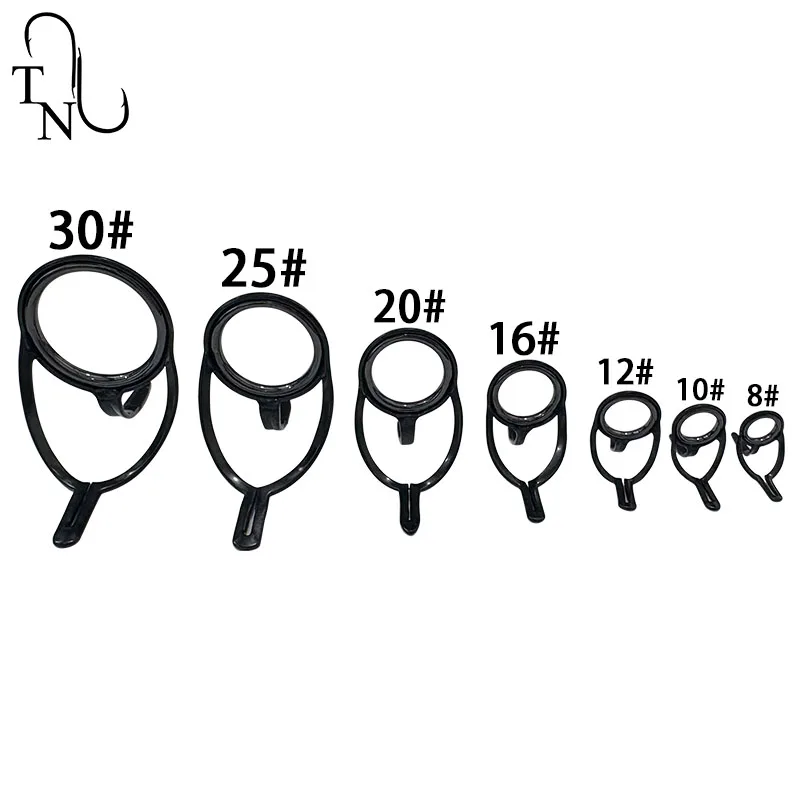 TN113 BLNLSG SIC anillo de construcción de varilla soporte de acero inoxidable reparación DIY componentes de caña de pescar Accesorios - imagen 2