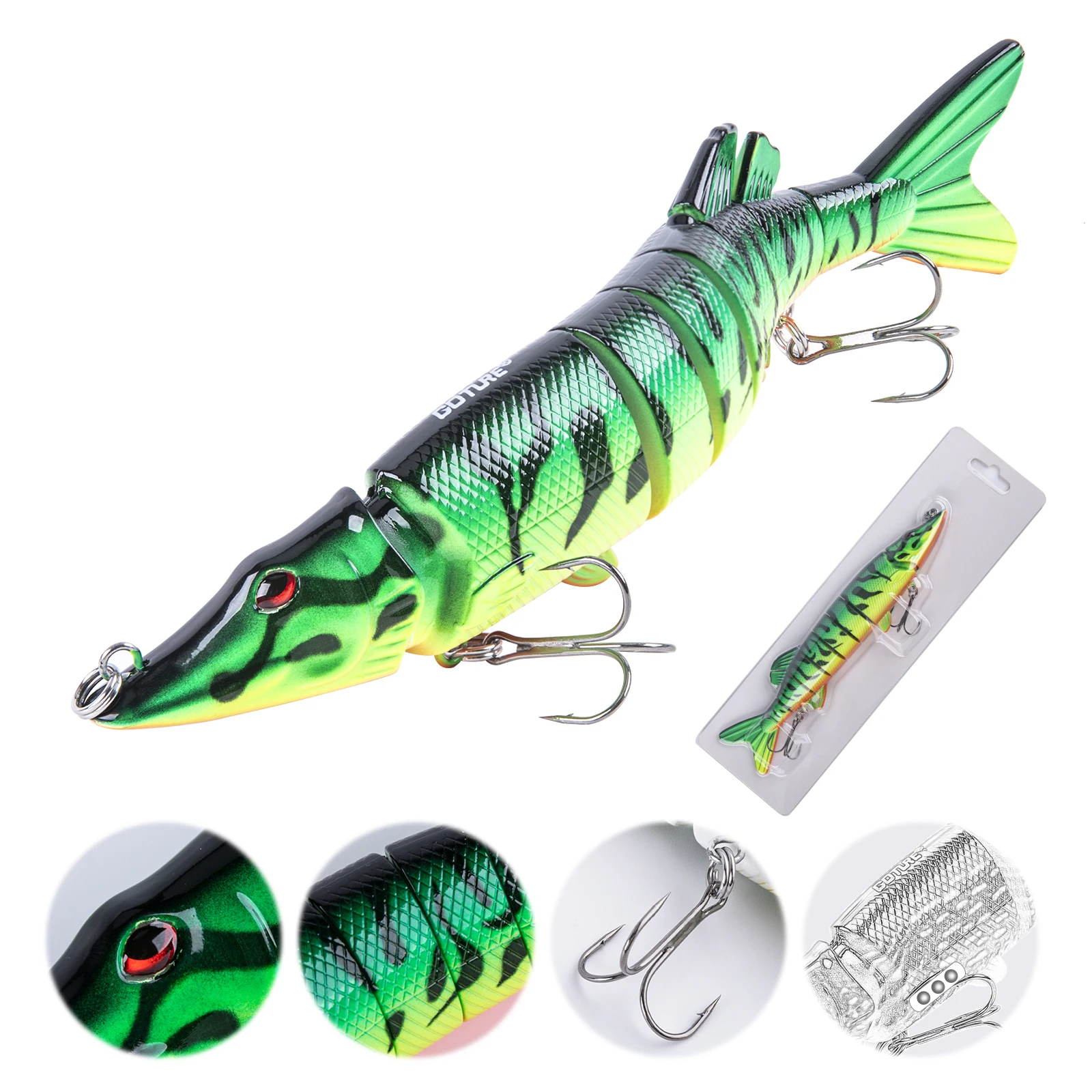 Goture Wobbler hundido para lubina y trucha – Crankbait duro
