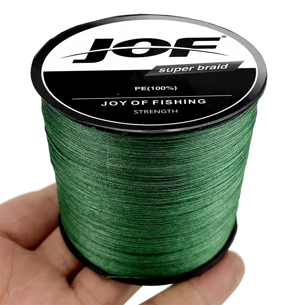 Línea de pesca trenzada súper fuerte JOF X16, 100M, 300M, multifilamento tejido, prueba de cable 25/32/40/55/68/80/100/125/140/161/200LBS - imagen 2