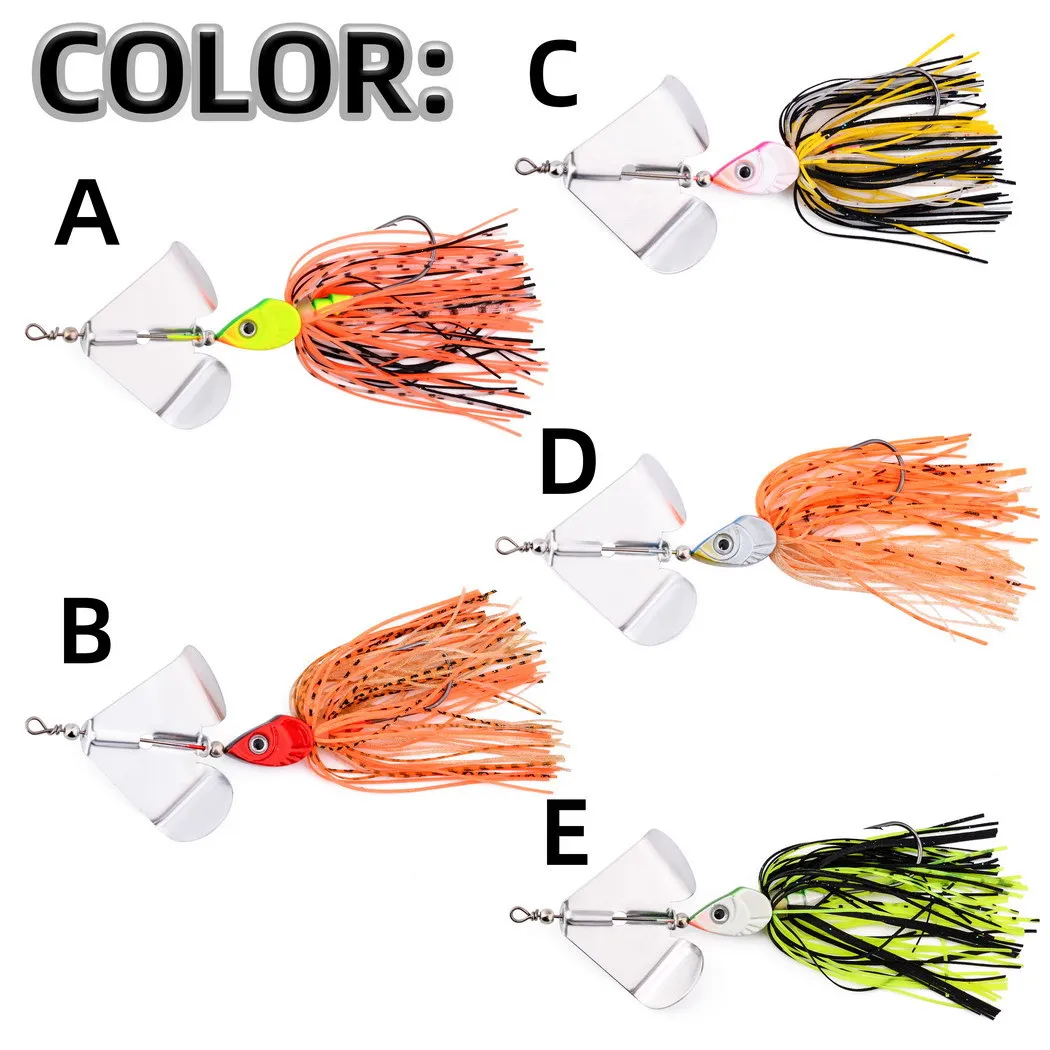 1Pc 10G 14G Chatter cebo giratorio cebo de pesca sin malezas Buzzbait wobbler chatterbait para lubina pike walleye pez - imagen 4