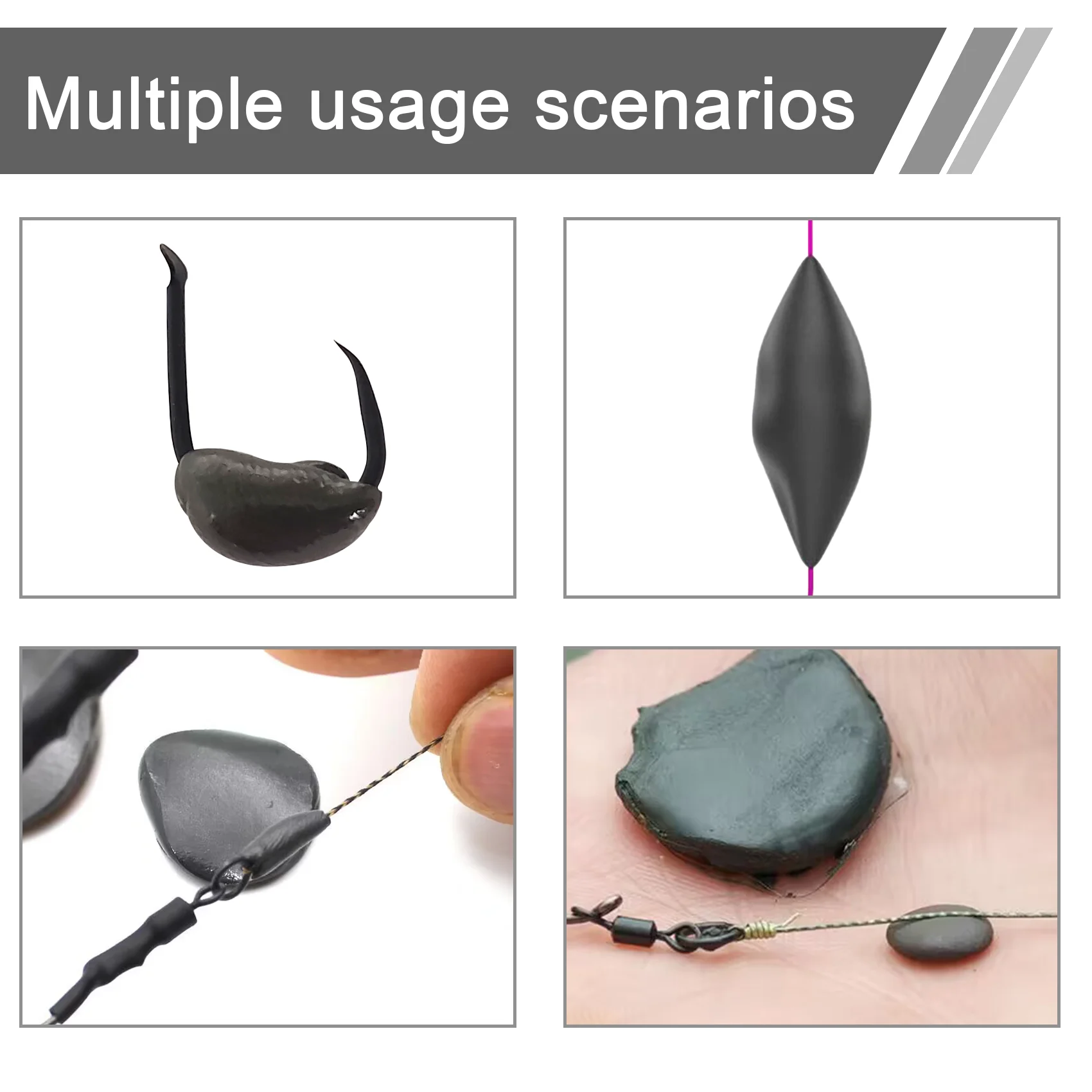 EUPHENG, 15g, masilla de tungsteno, aparejo de pesca de barro, cebo de pesca, plomo líder suave, Terminal de peso, aparejos, señuelo de pesca con mosca - imagen 2