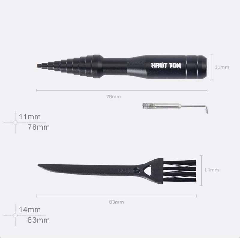 Removedor de pasador de rodamiento de carrete de pesca multifuncional, llave de mantenimiento, destornillador, pinzas, herramienta, rueda de gota de agua modificada, 4/5/6 piezas - imagen 4