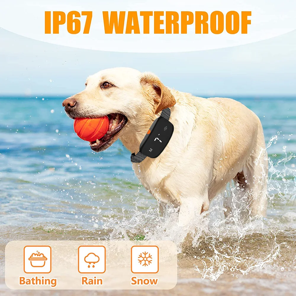 Collar de entrenamiento para perros antiladridos, automático, recargable por USB, con modos de choque y vibración, para dejar de ladrar los perros, mascotas antiladridos - imagen 4