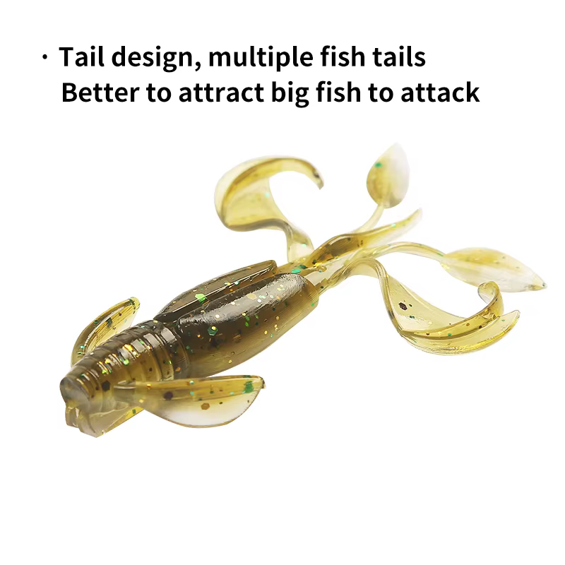 FSDZSO-SEÑUELOS Crazy de 70mm/5 piezas, señuelos blandos para pesca de camarones y langostas, de plástico suave - imagen 4