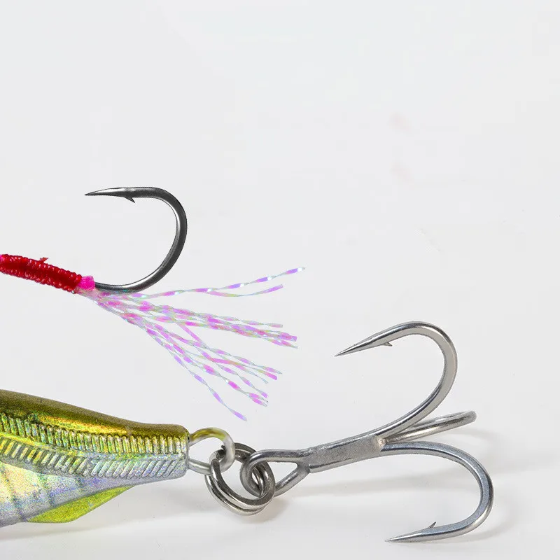 Señuelo de pesca, plantillas temblorosas, 10g, 15g, 20g, Jigbait, impresión 3D, señuelos artificiales de deriva, cebo duro en forma de S de fundición larga, 1 pieza en oferta - imagen 4