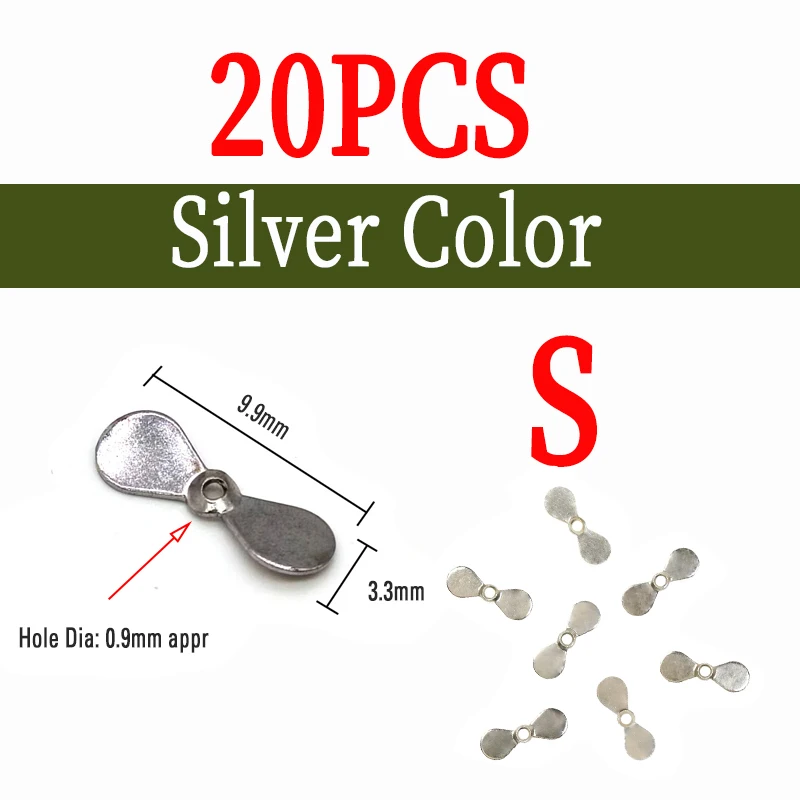 20pcs S  silver