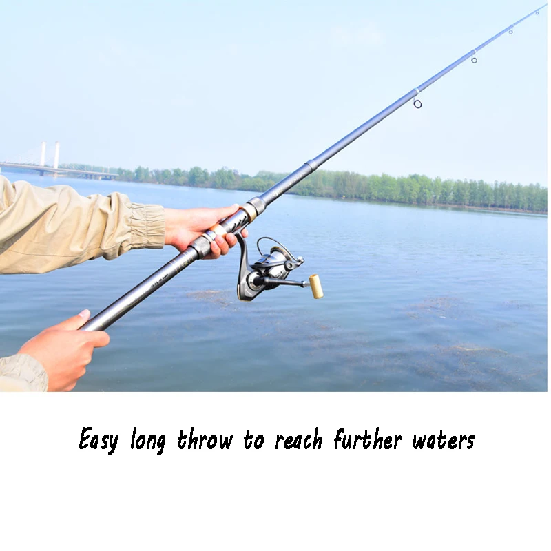Caña de pescar de anclaje superduro para peces grandes, poste de lanzamiento lejano, asiento de carrete, giratoria posicionable, 1,8/3,0/3,9/4,5 m - imagen 3
