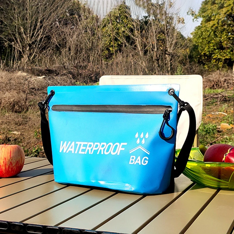 Bolsa pequeña impermeable para teléfono móvil, bolso de mano seco y húmedo, paquete de almacenamiento para piscina al aire libre, bolsas de maquillaje para playa, saco de lavado de viaje, 215G - imagen 3