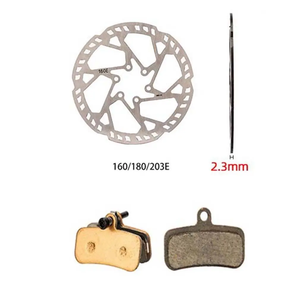 Rotores de freno de disco hidráulico, piezas de bicicleta, almohadilla Meatal completa, 4 pistones - imagen 5