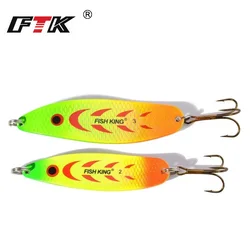 FTK Cuchara Giratoria Metal para Lucio - Señuelo con Anzuelo Triple