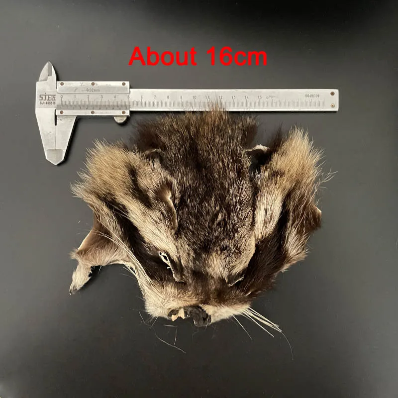 CONTEMPLATOR 2 uds atado de moscas máscara de mapache y piel de cola para atar lubinas trucha de agua salada moscas Streamer materiales de ala de cola de salmón - imagen 3