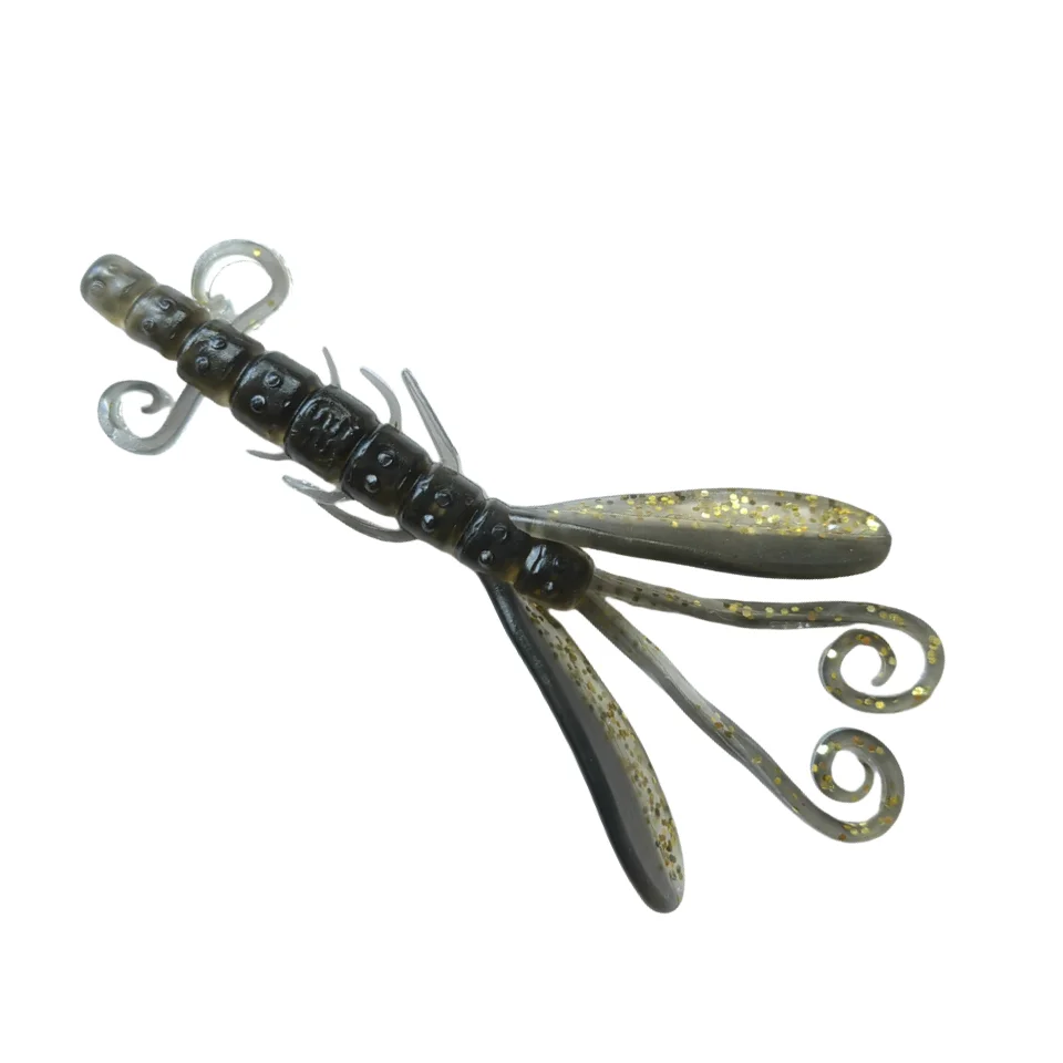 MUKUN-SEÑUELOS DE pesca de 6 piezas, cebos de silicona suave, 11cm/6,3g, aparejos de pesca - imagen 2