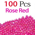 100 Piezas Rojo Rosa