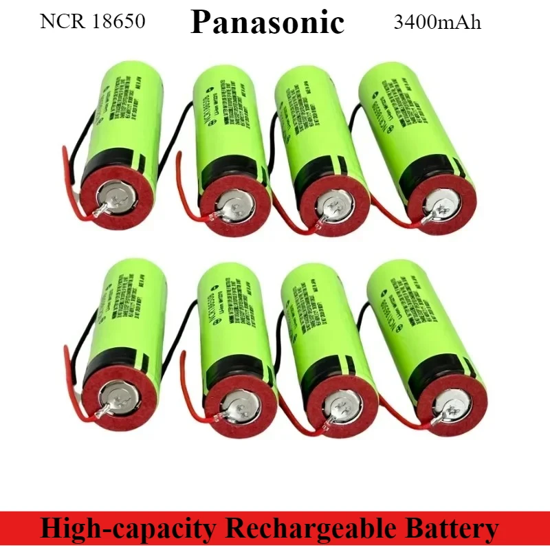Panasonic NCR18650B Batería 18650 recargable – Cable silicona soldar
