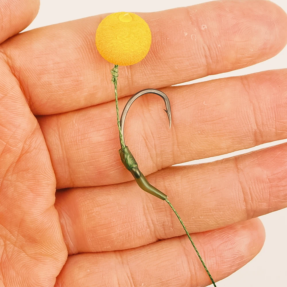 Hirisi 15 Uds. Anzuelo de púas de acero inoxidable recubierto de PTFE con alto contenido de carbono con ojo X503 accesorios de pesca - imagen 4