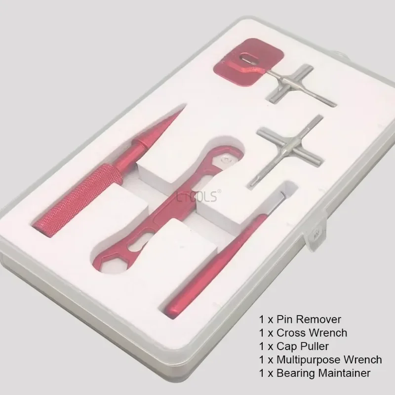 Herramienta de extracción de carrete de pesca, carrete de pesca, Kit de mantenimiento de rueda de gota de agua, Kit de reparación, desmontaje de carrete de mantenimiento modificado DIY - imagen 4