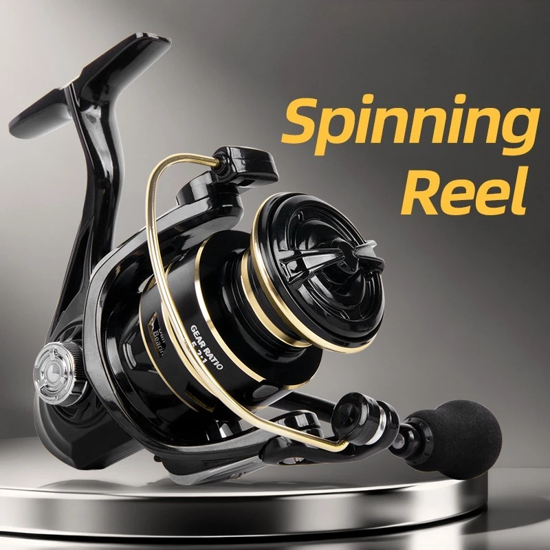 Profesional ultraligero 1000 ~ 7000 5,2: 1 relación de engranaje, arrastre máximo de 8-12kg carrete de Metal CNC carrete de pesca giratorio agua dulce agua salada