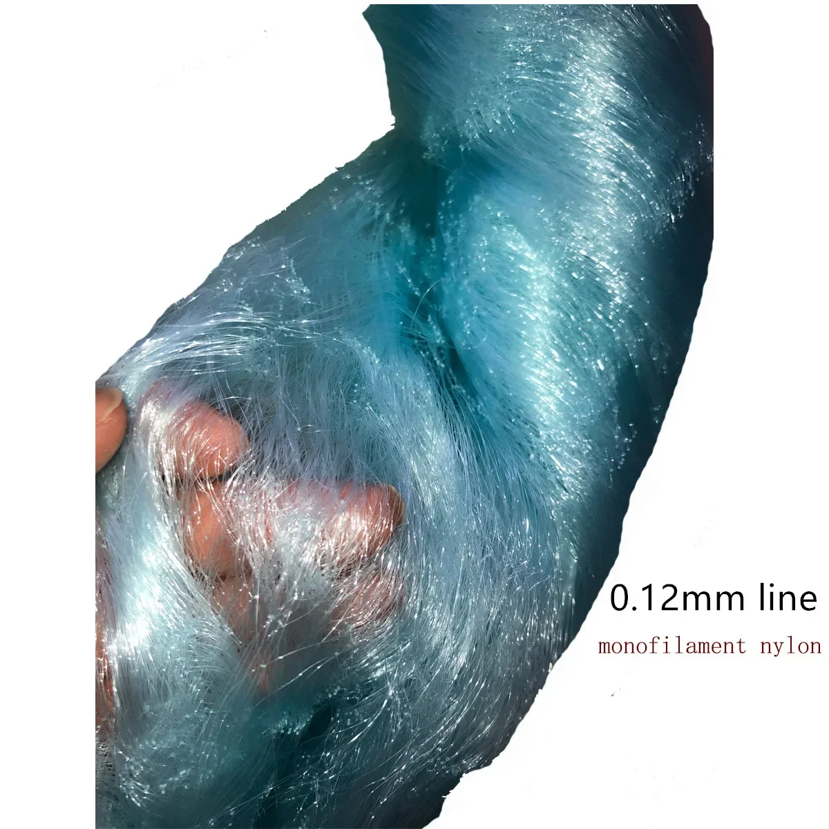 Red de pesca semiacabada, red de enmalle de línea de 0,09mm-0,12mm, profundidad 33md-130md, red de pesca, red de nailon monofilamento, red para exteriores - imagen 4