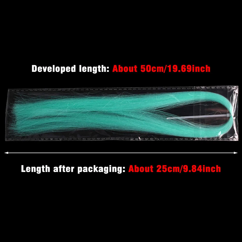 5 colores surtidos fluorescentes UV Flashabou oropel Flash Crystal Flash pesca con mosca atado materiales - imagen 4