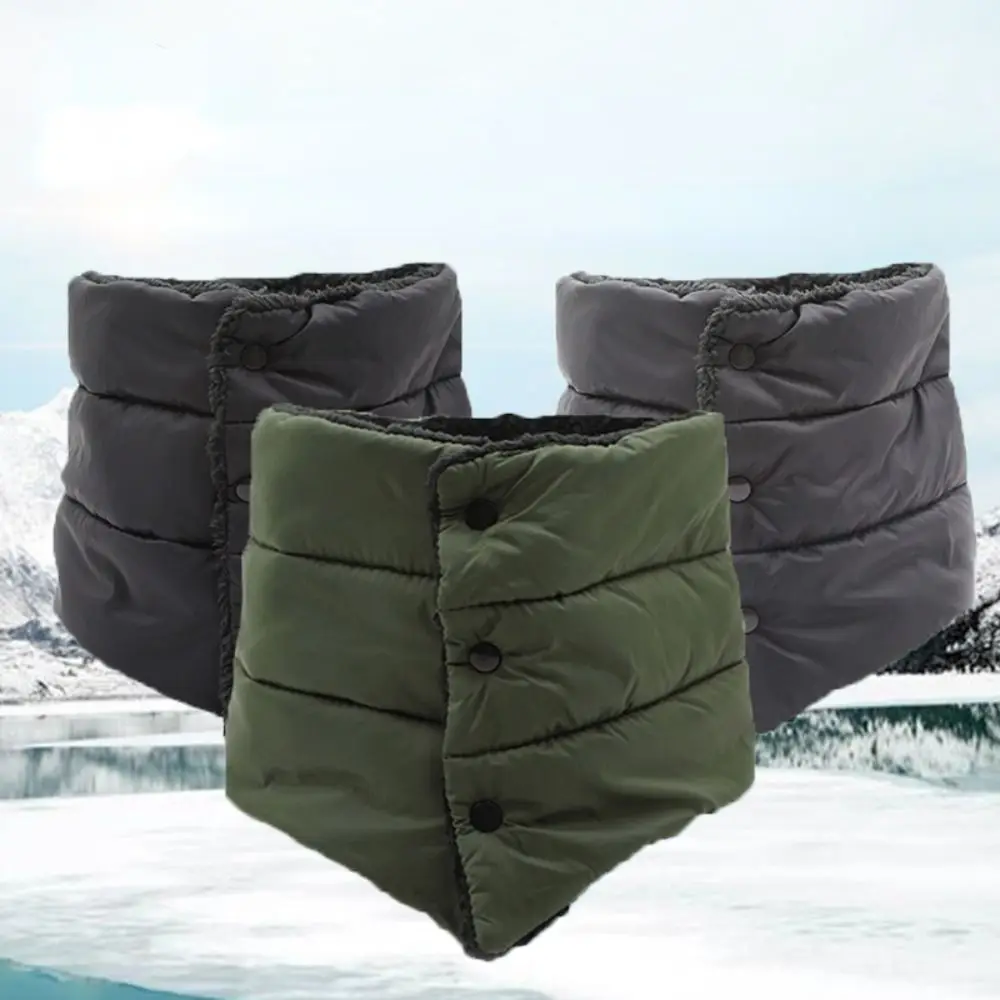 Cálido cuello cálido bufandas de invierno diseño de moda cálido terciopelo abajo bufanda impermeable a prueba de viento pañuelo para la cabeza al aire libre - imagen 2