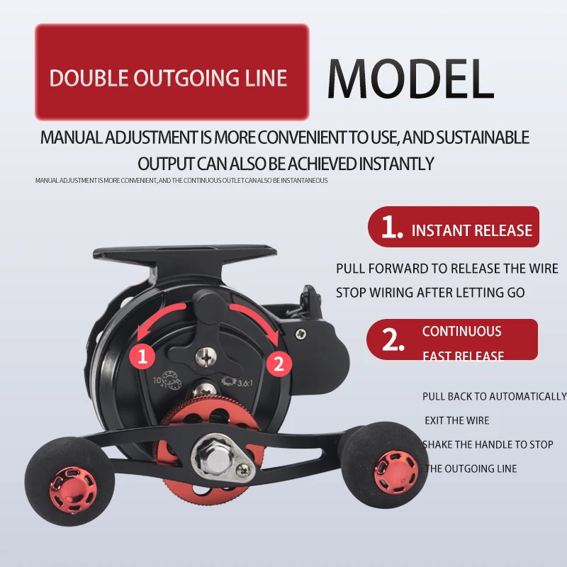 Carretes de pesca de lagarto, 10 + 1 rodamientos, carrete de juego grande, cuerpo de metal, equipo de agua salada - imagen 5