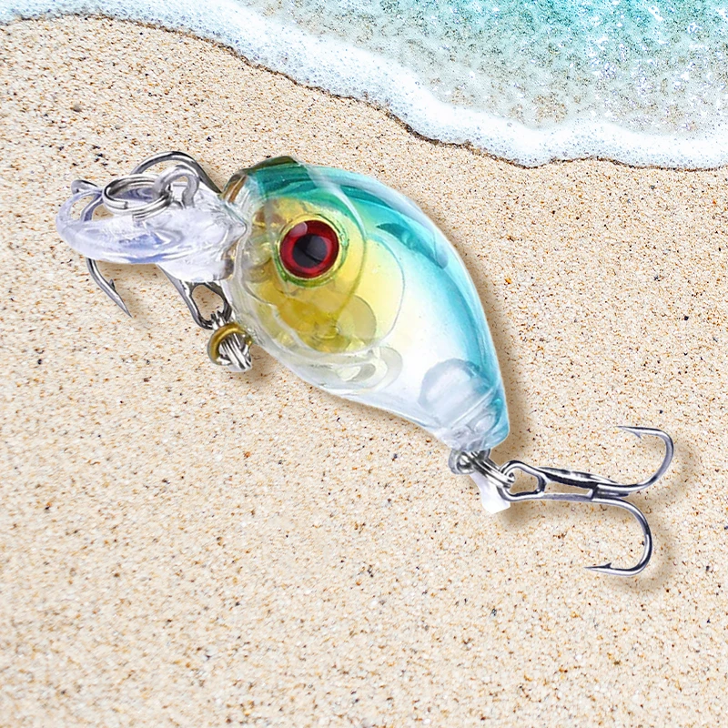 8 Uds cebo de pesca realista roca grasa señuelo cebo manivela cebo Crankbait Wobblers señuelo Artificial cebos duros señuelo de pesca - imagen 3