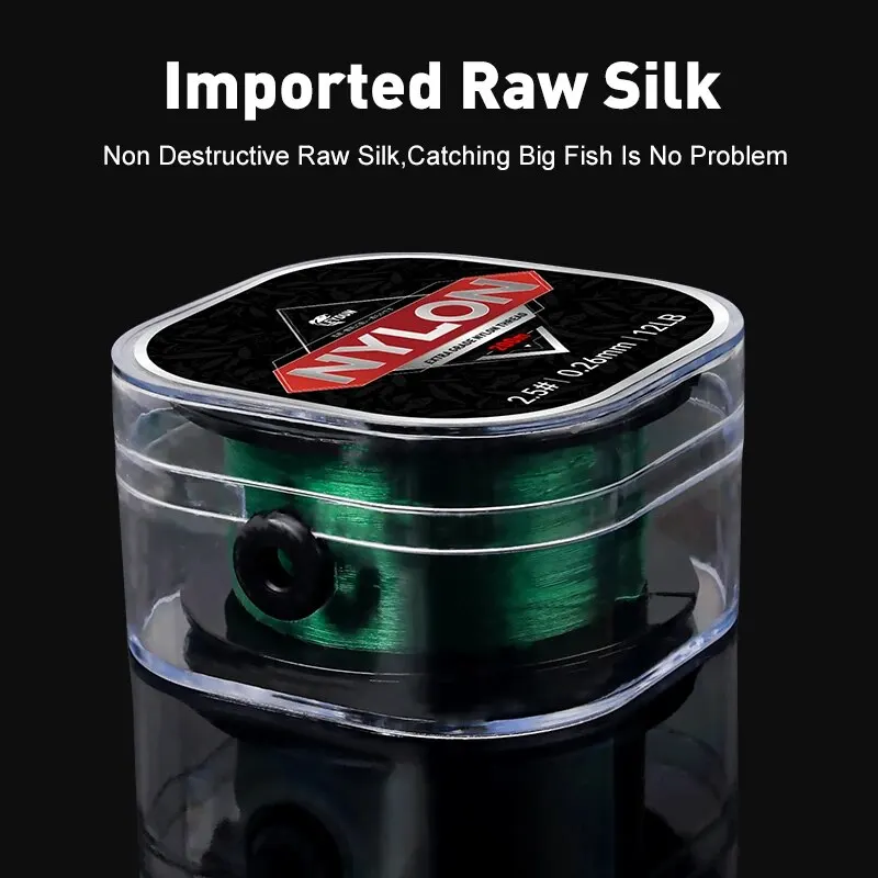 Línea de pesca de nailon súper fuerte, alambre de pesca monofilamento duradero japonés de 200m, línea principal de agua dulce de mar, cable de pesca líder de 2-20LB - imagen 3