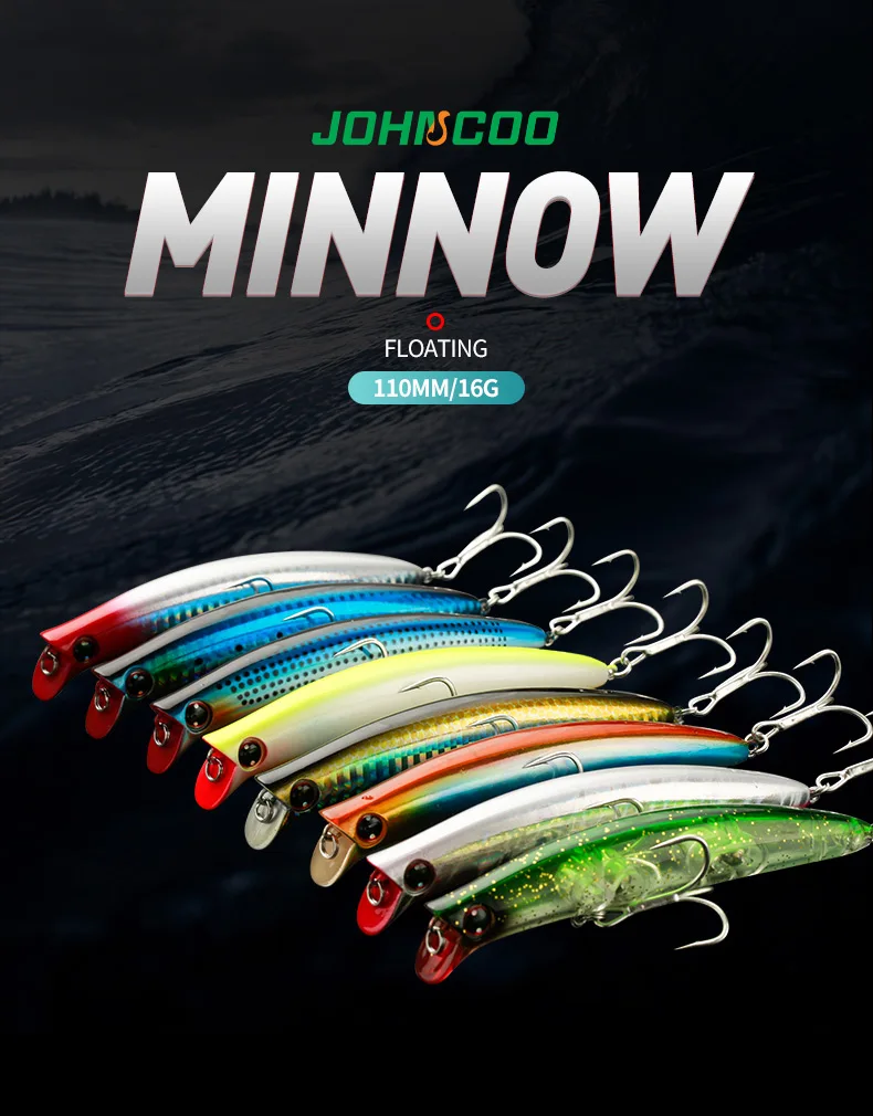 Minnow flotante JOHNCOO en acción