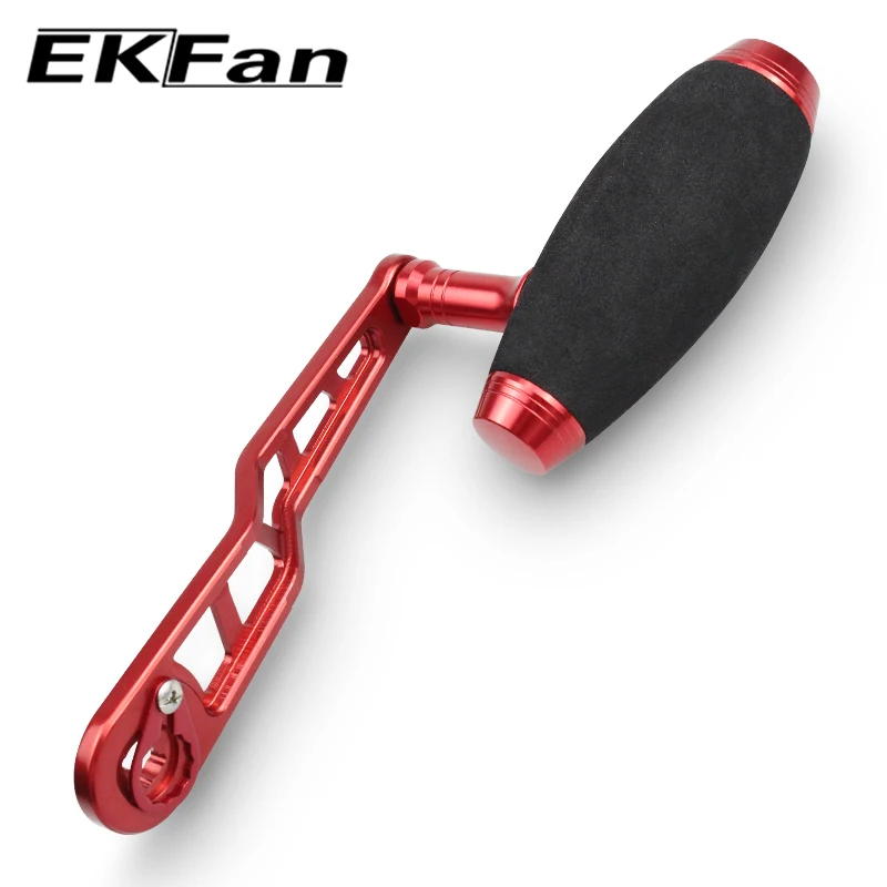 Ekfan-mango de aleación de aluminio para carrete de pesca, perilla EVA + 120M, para DAI & SHI, DIY, Baitcasting, longitud de la manga del carrete de pesca, 120MM - imagen 3