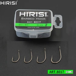 Anzuelos de carpa Hirisi – Acero inoxidable alto carbono con púas
