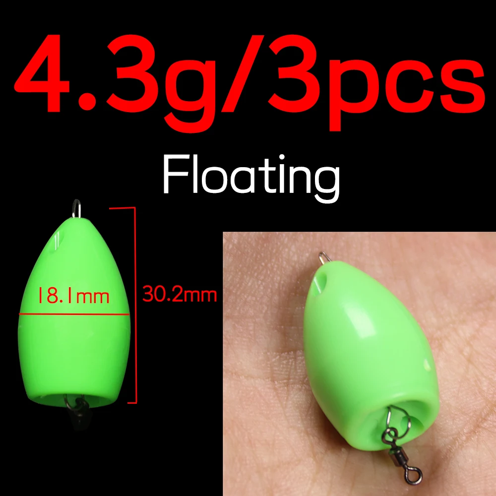 UV Green 3pcs 4.3g