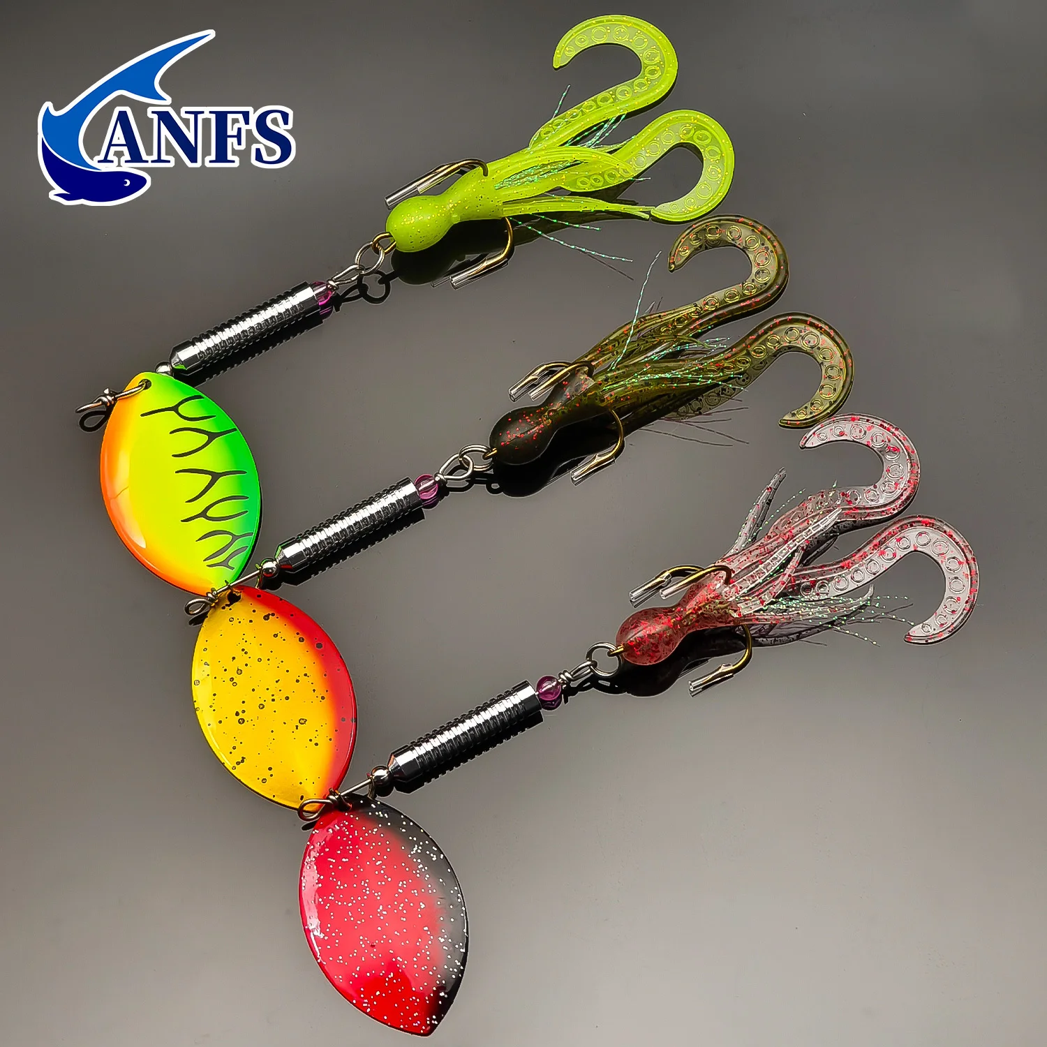 ANFS Cucharilla de cobre señuelo lucio lubina almizclado - imagen 4
