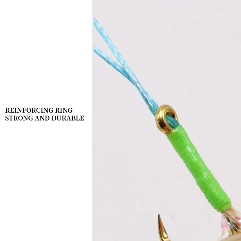 ZYZ-anzuelo Sabiki de pesca en el mar, accesorio Artificial de alta calidad, 4 unids/lote por bolsa - imagen 3