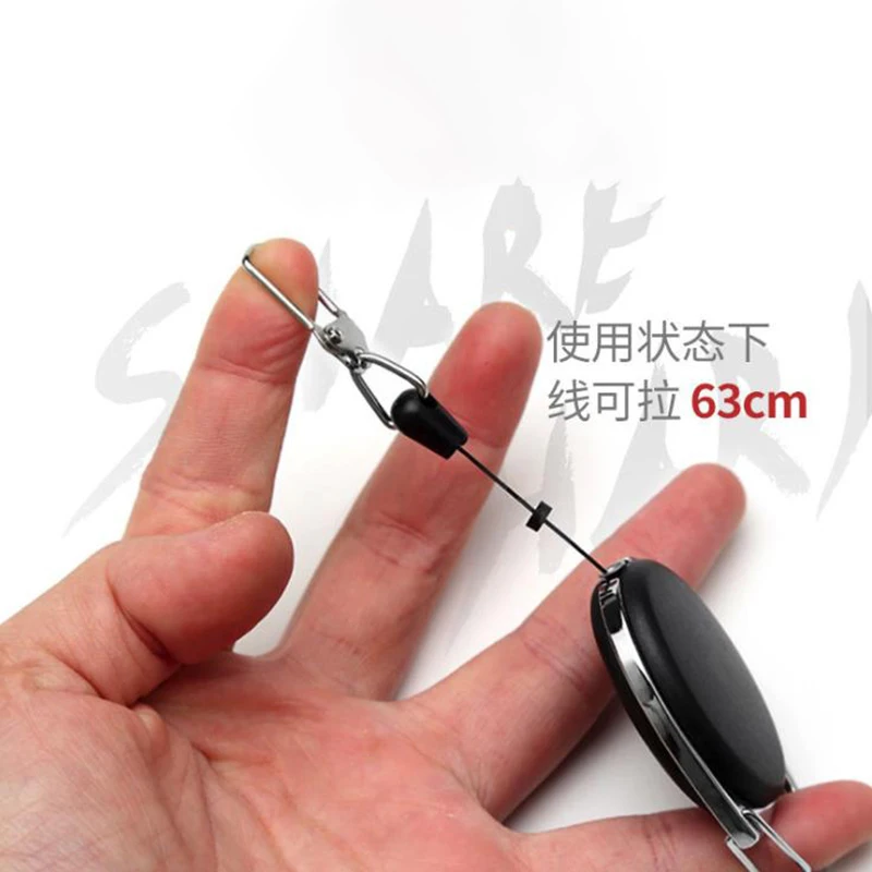 Zinger Retractor de pesca, soporte de herramientas, Extractor, tapón, Tether, carrete retráctil, soporte de insignia, accesorios de pesca, 3 uds. - imagen 3