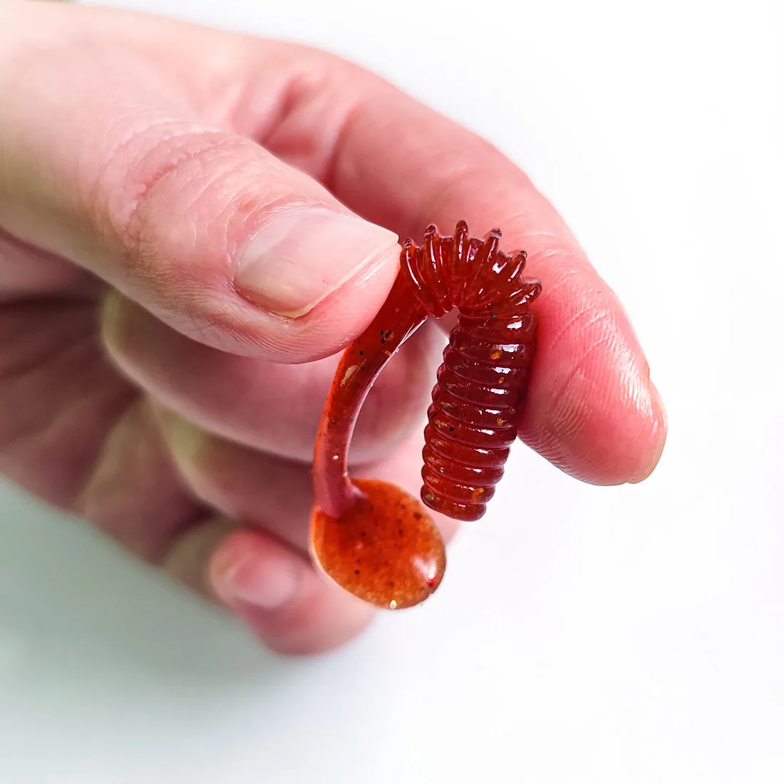 Cebos de gusano Artificial para pesca, señuelo suave de sábalo de 70mm, de Jigging Wobblers, olor a sal, cebo de silicona - imagen 5