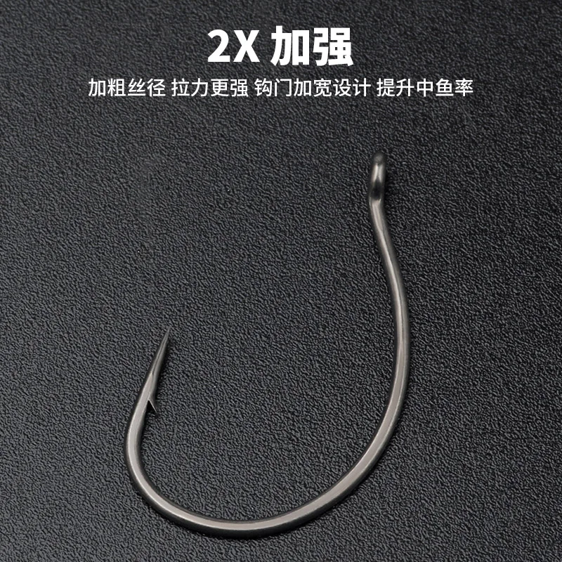 BKK 8003WW SPIRIT WALKER gusano anzuelo loco acero alto en carbono Hamecon Texan Offset anzuelos de manivela para pesca de cebo blando de lubina - imagen 2