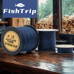 FishTrip Cordón trenzado Kevlar ultrarresistente para pesca deportiva