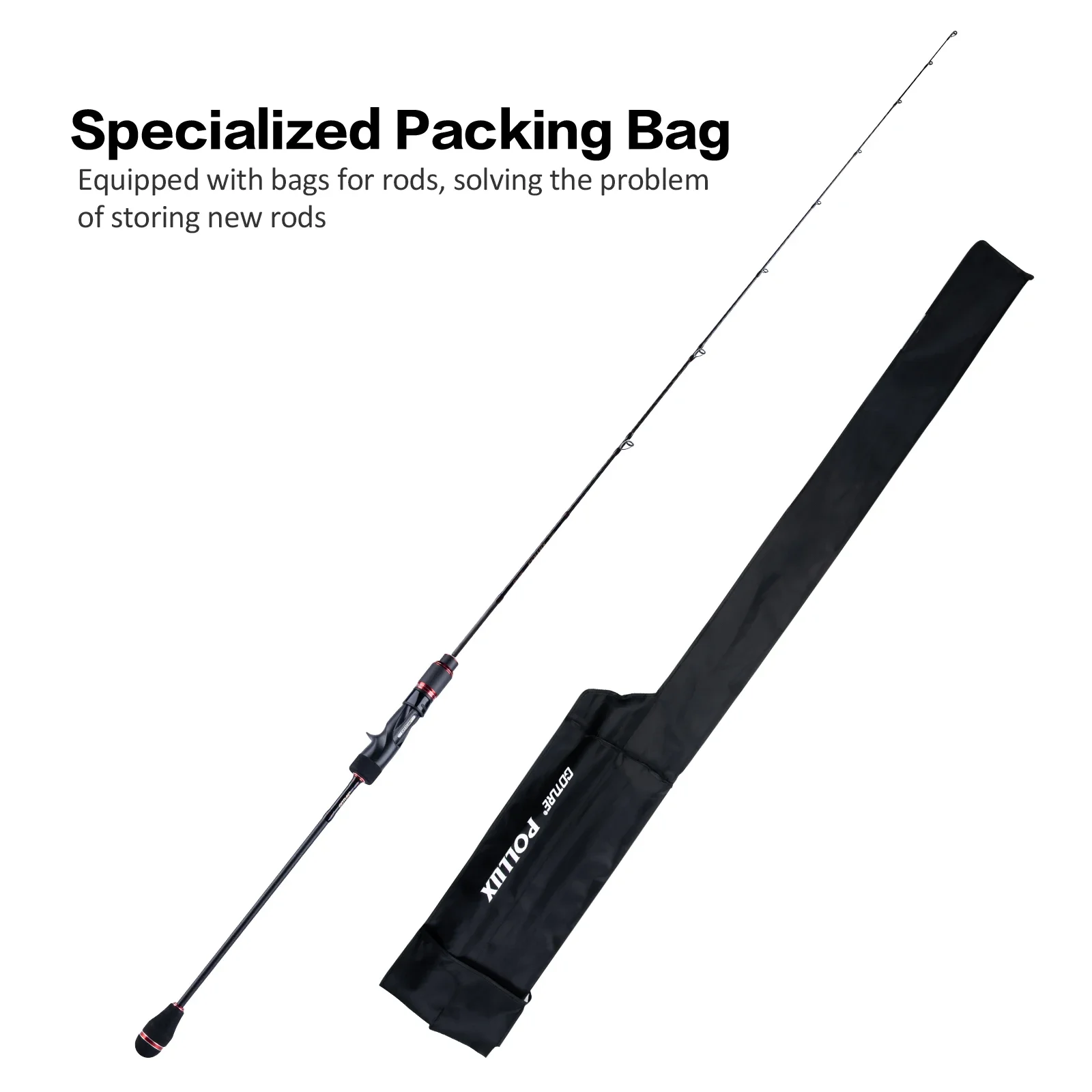 Japan POLLUX Slow Jigging Fishing Rod 1.83M 1.98M Seabass Spinning Casting Rod Full Fuji Guide Ring M/ML/MH Power for saltwater - imagen 5